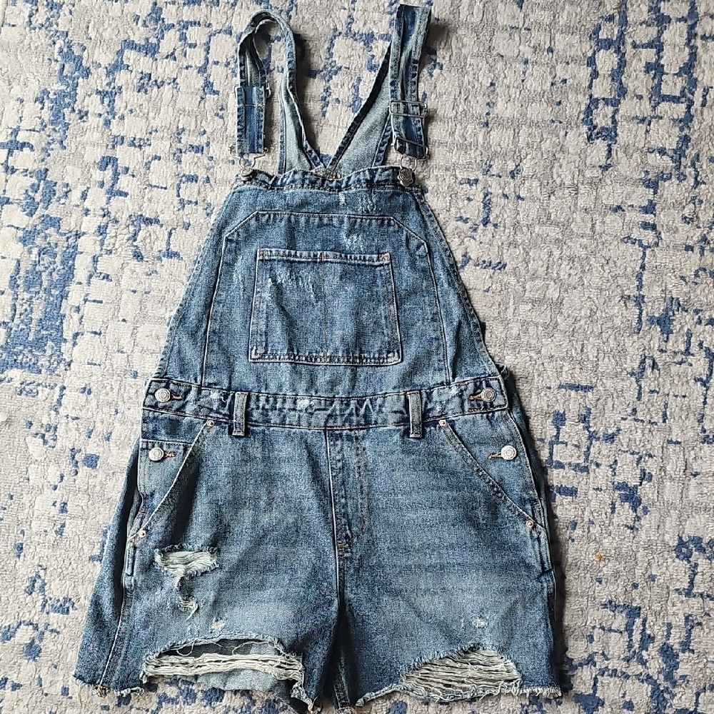 Wildflowers Denim Overalls